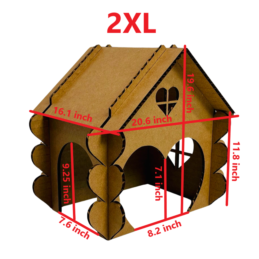Cardboard Heart Hidey
