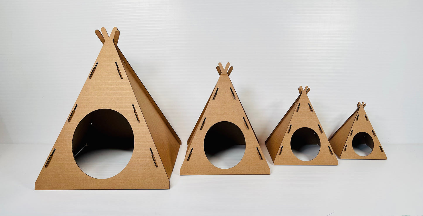 Cardboard Teepee Hidey