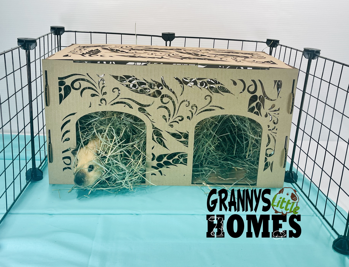 Cardboard Double Hay Hide