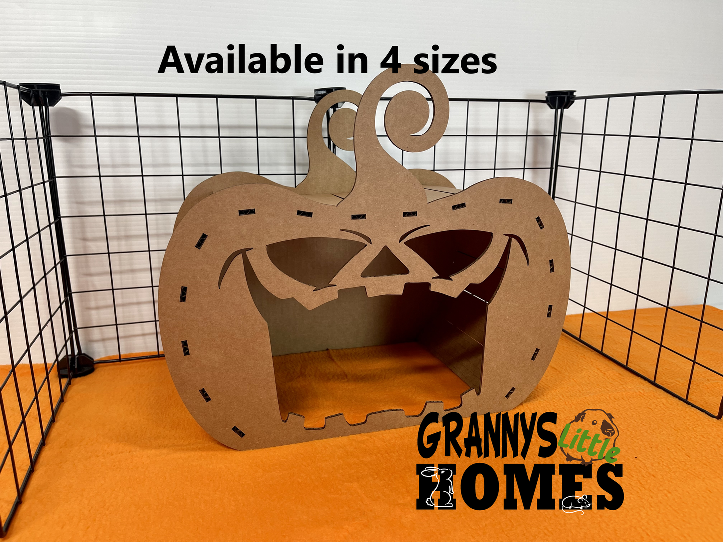 Cardboard Pumpkin Hidey