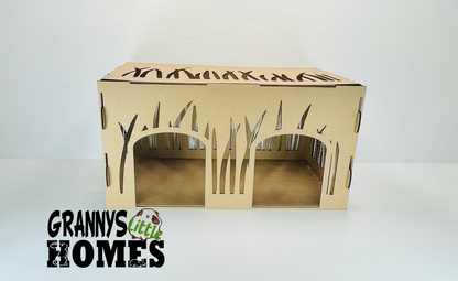 Cardboard Double Hay Hide